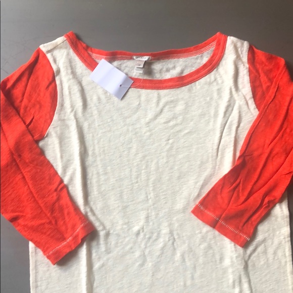 J.crew Linen baseball tee Xs - Picture 2 of 2